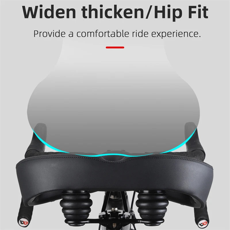 WEST BIKING Oversized Shock-Absorbing Bicycle Saddle – Soft, Breathable & Ergonomic Comfort for MTB & Road Cycling