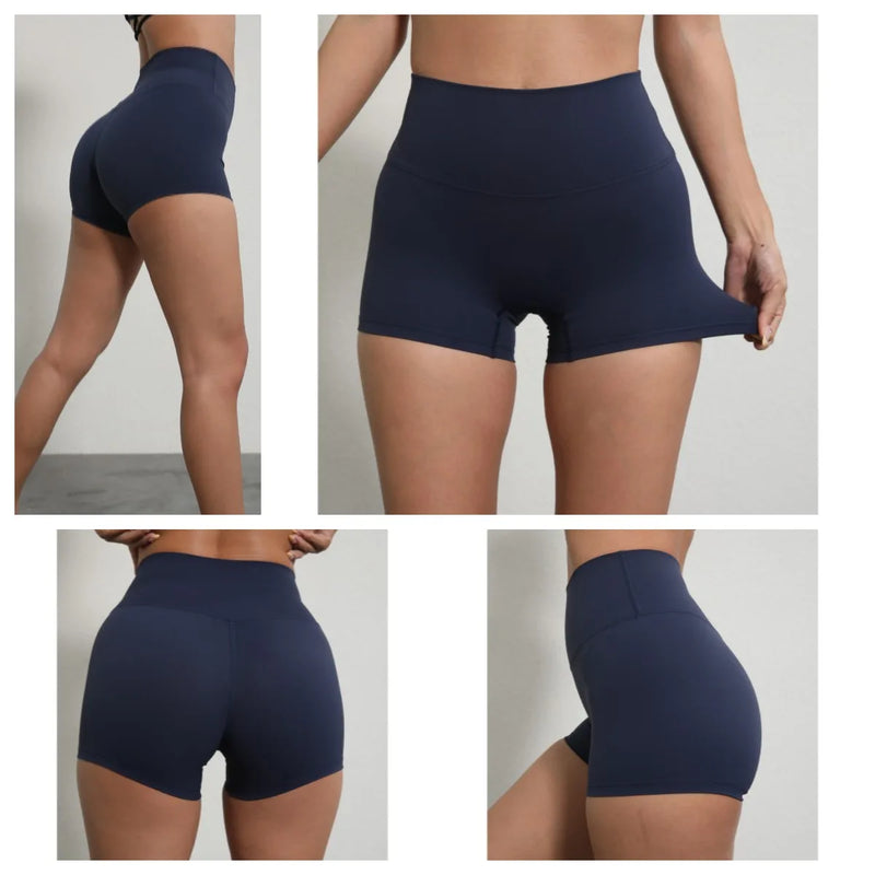 High-Waist Seamless Yoga Shorts – Squat-Proof & Ultra-Comfortable