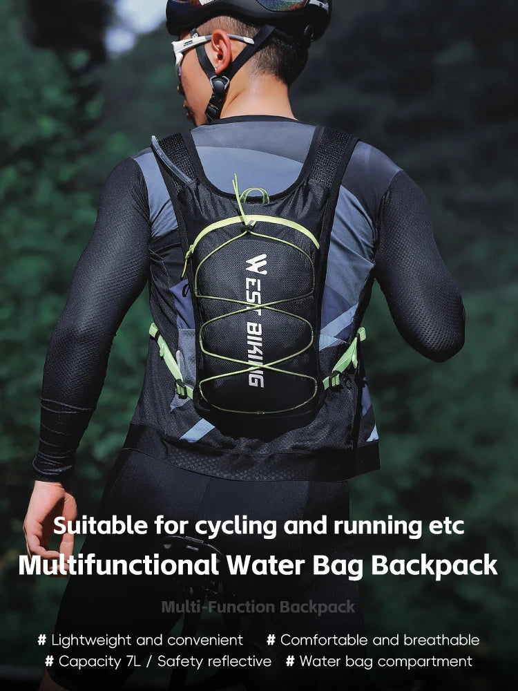 WEST BIKING Ultralight Cycling Backpack – 7L Hydration Bag for Outdoor Activities