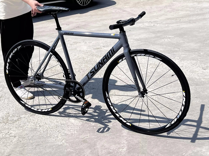 Tsunami SNM100 Fixie Fixed Gear Bike – Lightweight Track Racing Bicycle