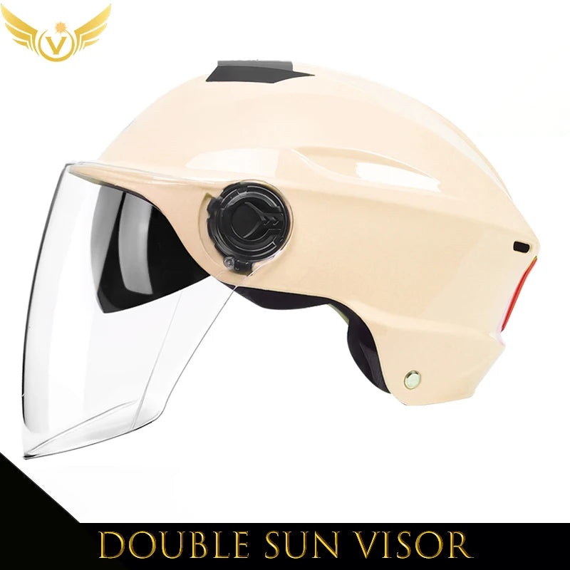 V-Series Summer Motorcycle Helmet – Lightweight, Durable & Urban Safety Design for Men & Women