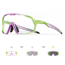 Kapvoe Photochromic Cycling Sunglasses – UV400 Protection, Lightweight Sports Goggles for MTB & Road Biking
