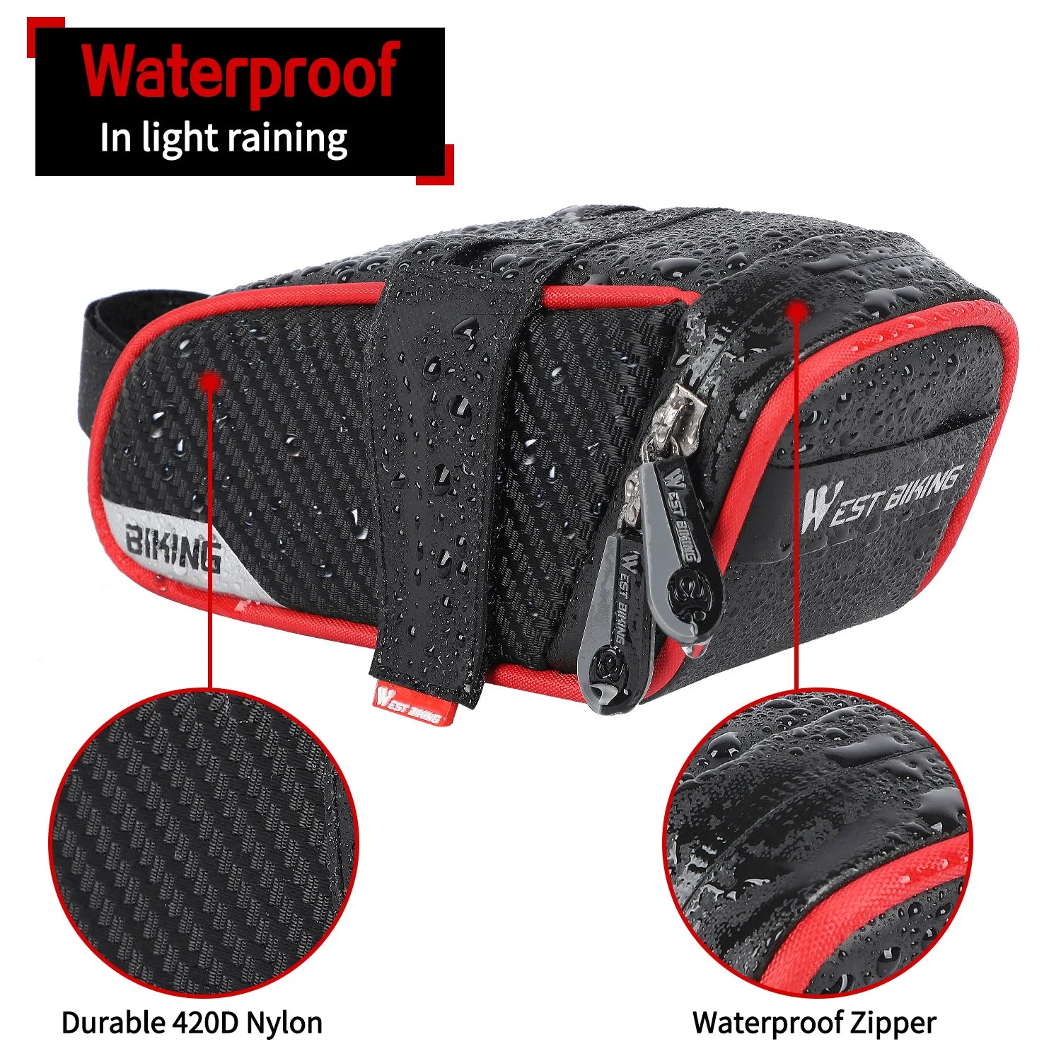 WEST BIKING Bicycle Repair Tool Kit – Portable Cycling Tool Set with Storage Bottle Bag & Pump