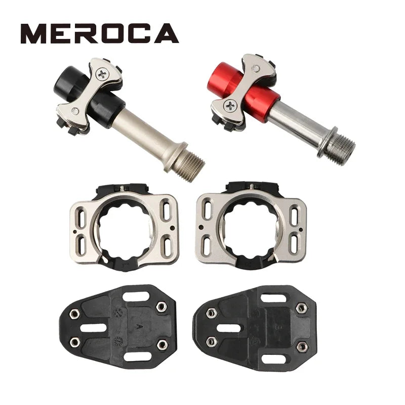 MEROCA Ultralight Titanium Alloy Road Bike Pedals – High-Performance Self-Locking Pedals