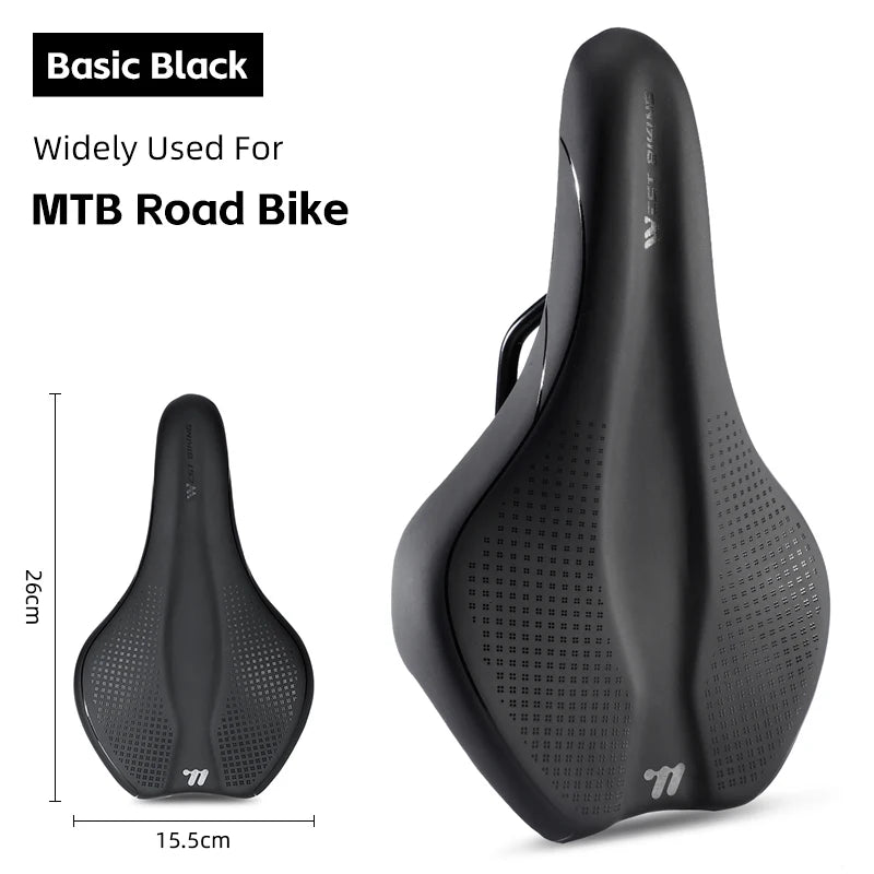 WEST BIKING MTB & Road Bike Saddle – Breathable, Non-Slip, Shock Absorbing & Comfortable Design