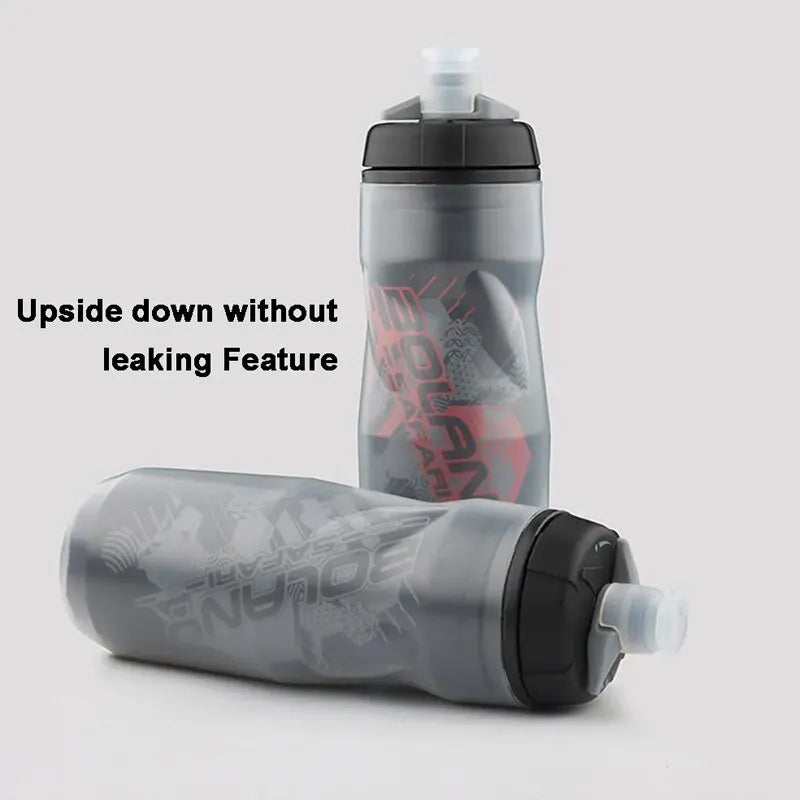 BOLANY 600ml Bike Water Bottle – Heat & Ice-Protected for Outdoor Sports