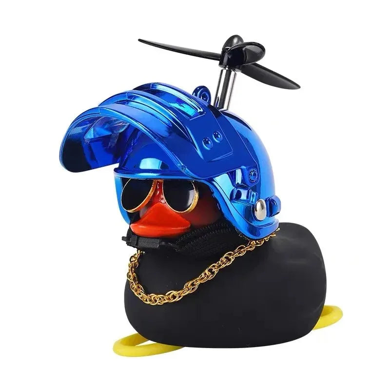 Little Black Duck Bicycle Bell – Fun Helmet Propeller Air Horn for Bikes, Scooters & Motorcycles