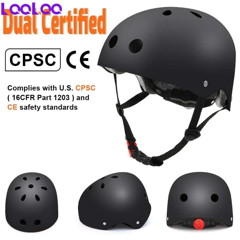 LQQLQQ Adjustable Kids Bike & Skateboard Helmet – Lightweight, Shock-Resistant & Multi-Sport Protection