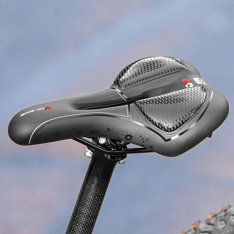 WEST BIKING Gel Silicone Bicycle Saddle – Comfortable, Shock-Absorbing Seat for MTB & Road Bikes
