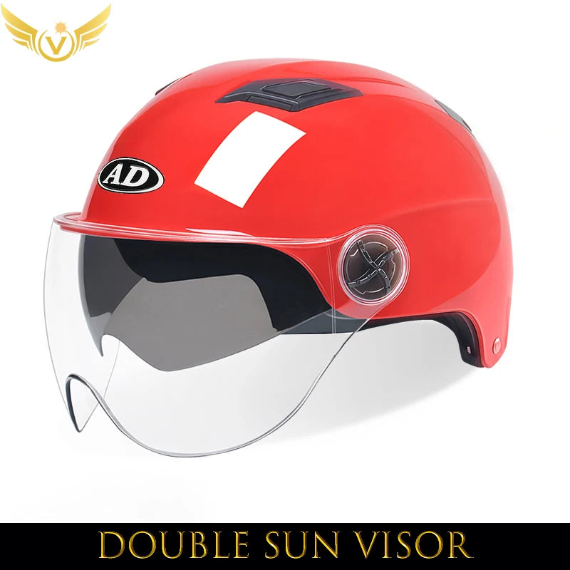 V-Series Summer Motorcycle Helmet – Lightweight, Durable & Urban Safety Design for Men & Women