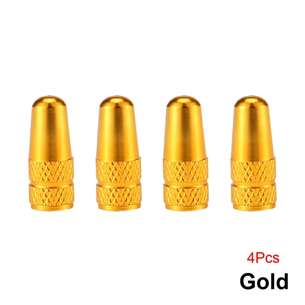 AUTCOAT Aluminum Presta Valve Caps – 4Pcs/Set