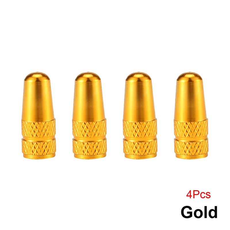 AUTCOAT Aluminum Presta Valve Caps – 4Pcs/Set