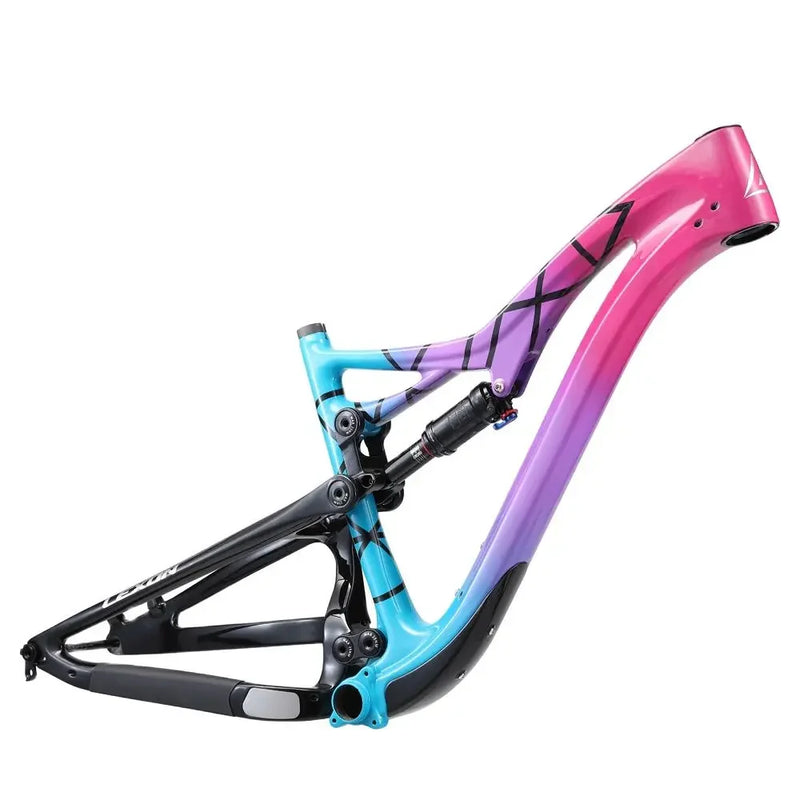 Lexon SPARK 29er Full Suspension MTB Frame – All-Mountain Carbon Frame with DNM Shock