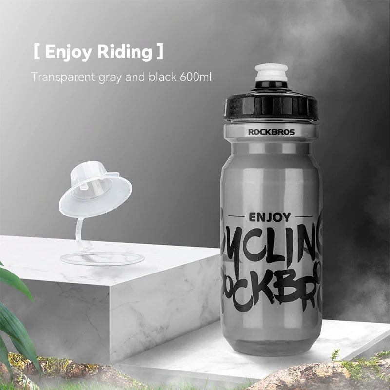 ROCKBROS 600ml Cycling Water Bottle – Lightweight & Leak-Proof