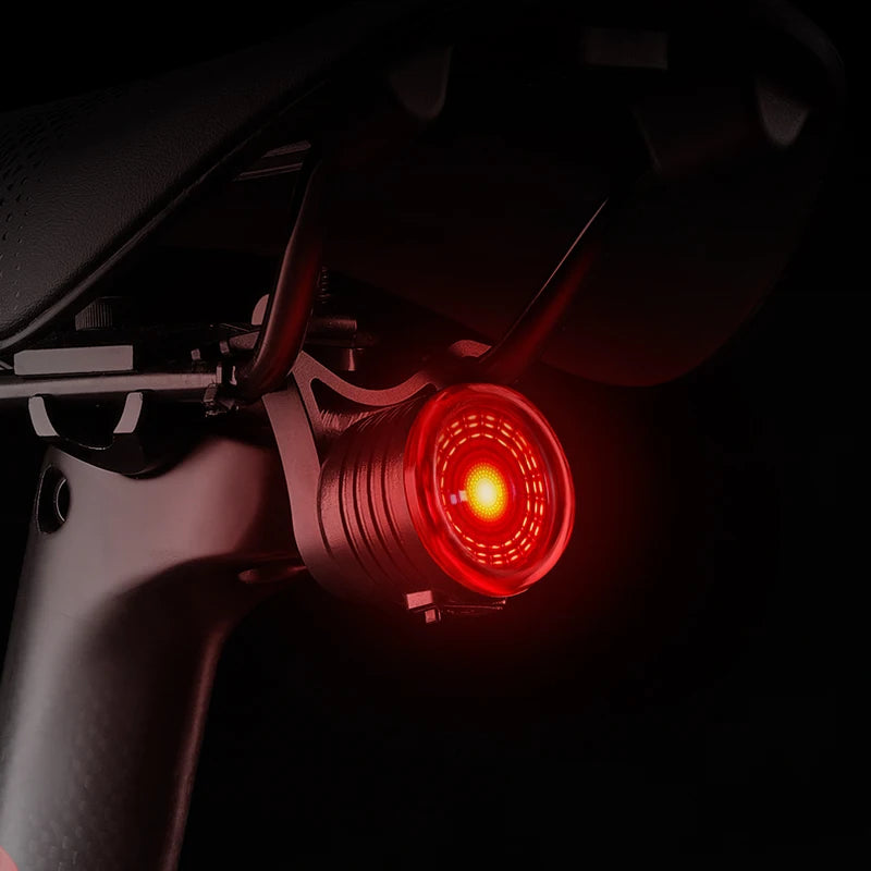 WEST BIKING Smart Brake Bicycle Tail Light – Automatic Sleep, Vibration Activation & Type-C Rechargeable