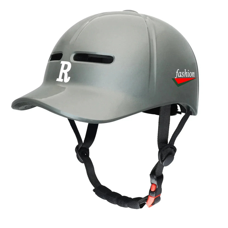 Fashionable Baseball Cap-Style Helmet – Lightweight, Adjustable & Shockproof for Motorcycles, Bikes & Scooters