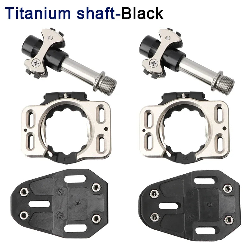 MEROCA Ultralight Titanium Alloy Road Bike Pedals – High-Performance Self-Locking Pedals