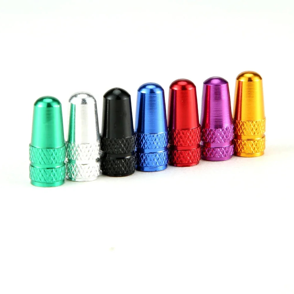AUTCOAT Aluminum Presta Valve Caps – 4Pcs/Set