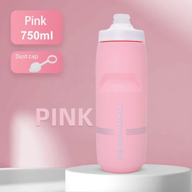 ThinkRider 750ML Leak-Proof Cycling Water Bottle – High Capacity & Quick Hydration