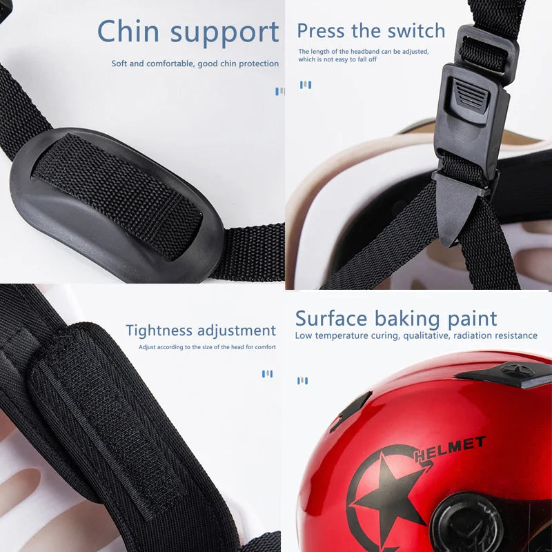 GIYO Open-Face Moto Helmet – Lightweight, Wind-Resistant & Sun Protection for Motorcycles & Electric Scooters