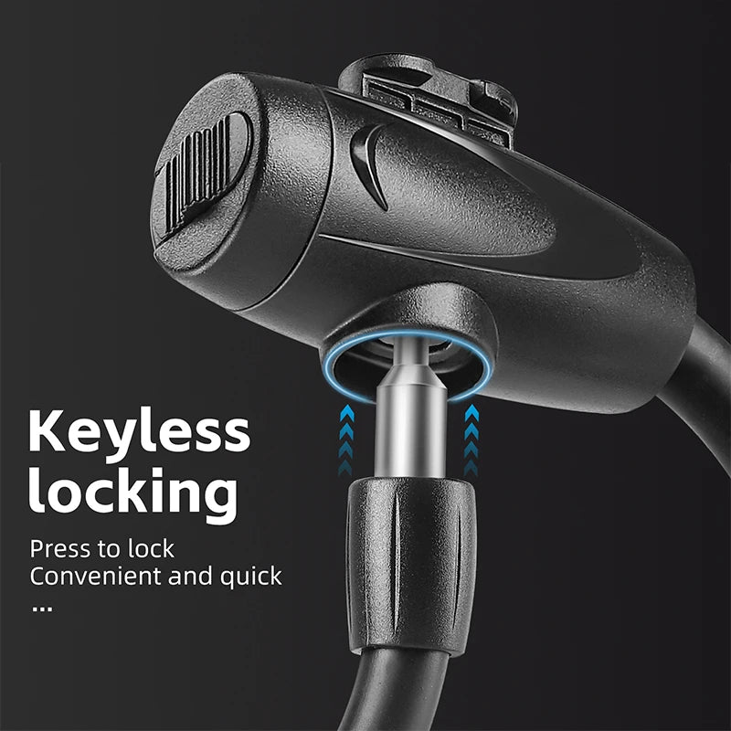 WEST BIKING Heavy-Duty Anti-Theft Bike Cable Lock – Freeze-Resistant, High-Security & Durable Protection