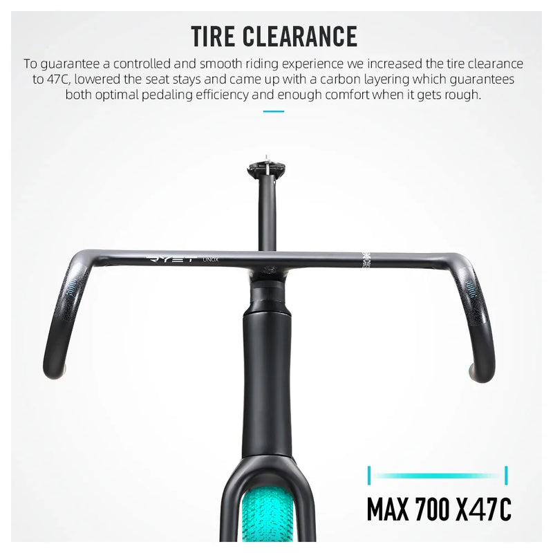 LEXON Carbon Gravel Frame – High-Performance Disc Brake Road Bike Frameset