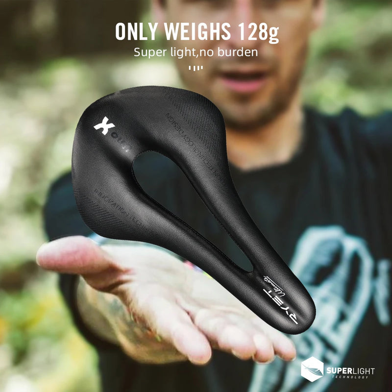 RYET Carbon Leather Saddle – Lightweight, Comfortable & Shock-Absorbing