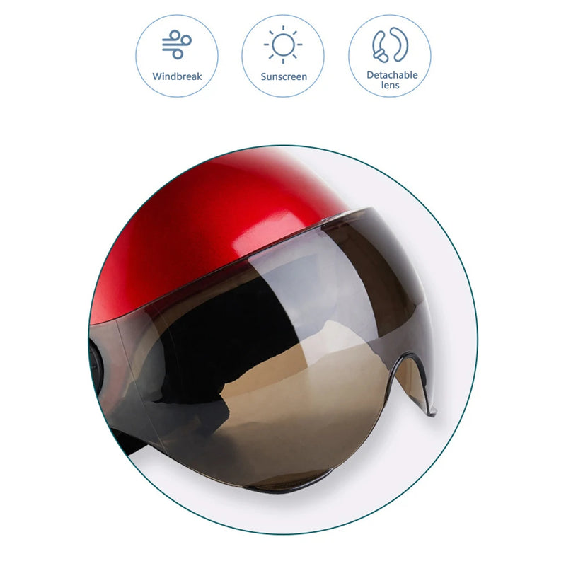 GIYO Open-Face Moto Helmet – Lightweight, Wind-Resistant & Sun Protection for Motorcycles & Electric Scooters