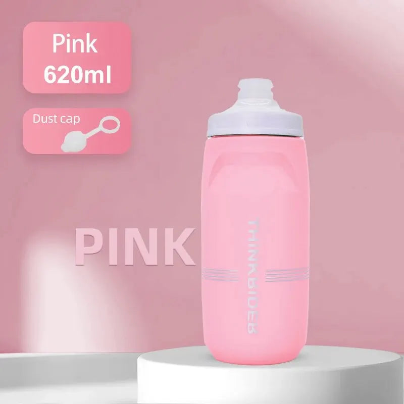 ThinkRider 620ml/750ml Bicycle Water Bottle – Leak-Proof & High Capacity