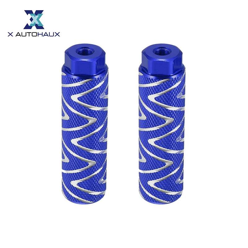 X Autohaux Aluminum Alloy Bike Foot Pegs – Universal Rear Axle Foot Rests for BMX & MTB