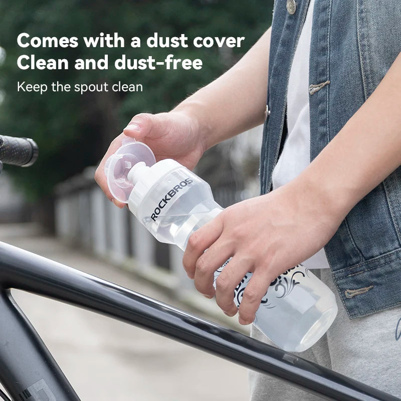 ROCKBROS 600ml Cycling Water Bottle – Lightweight & Leak-Proof