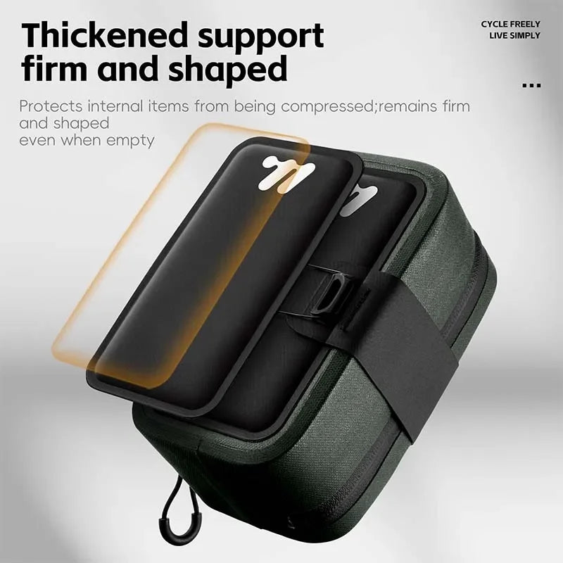 WEST BIKING 600D TPU Waterproof Bicycle Saddle Bag – Seamless, Durable & Compact for Daily Rides