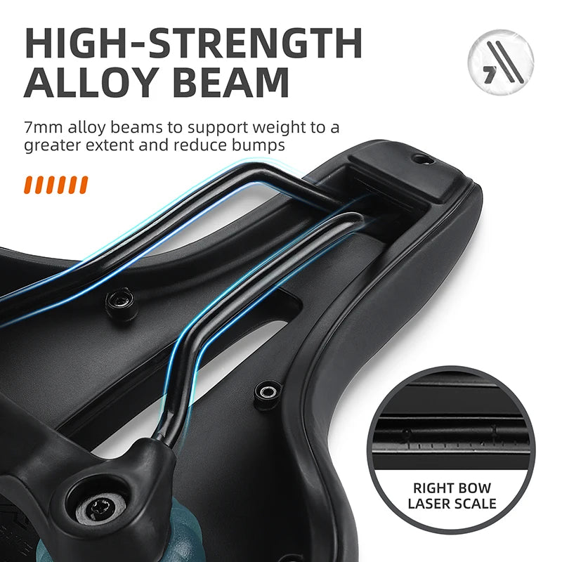 WEST BIKING MTB & Road Bike Saddle – Hollow, Breathable & Soft Shock-Absorbing Design