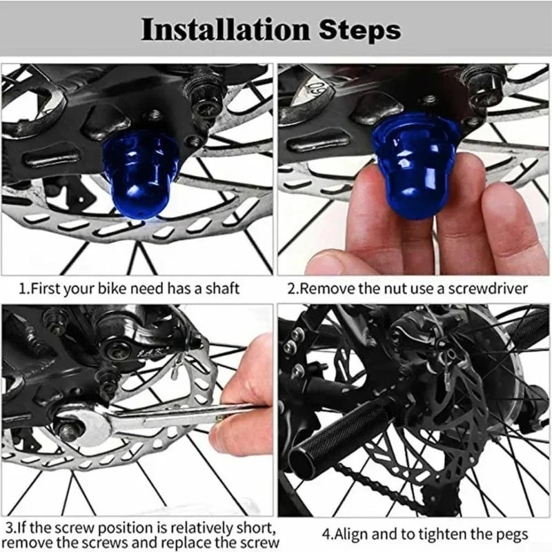 Alloy Bicycle Pedal Foot Peg – Non-Slip MTB Bike Axle Footrest for Front & Rear