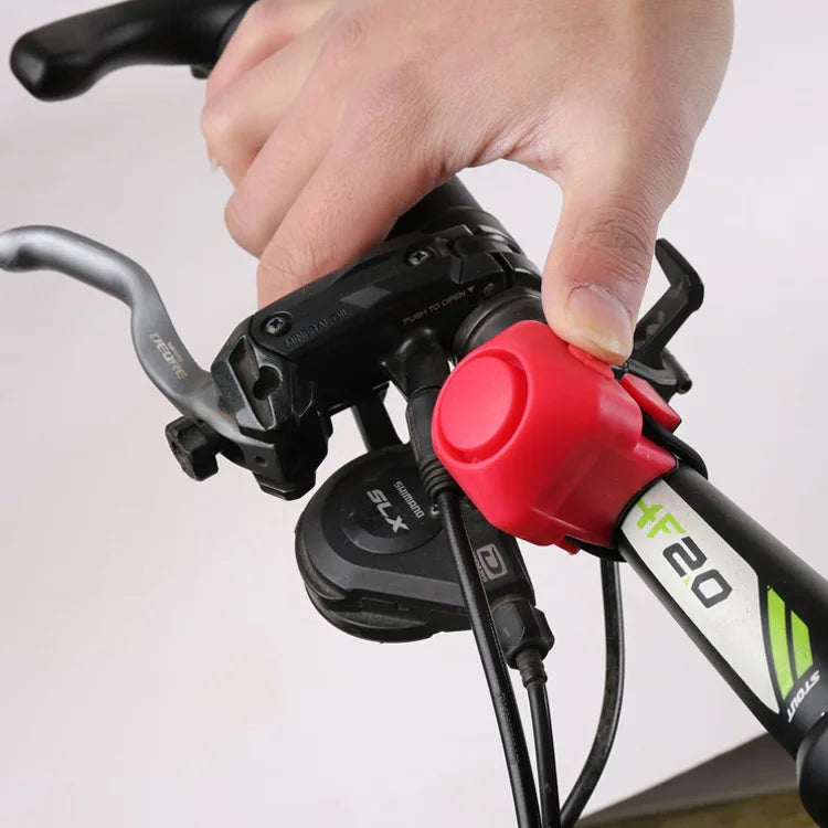 NoEnName_Null 130dB Bike Electronic Loud Horn – Safety Alarm Bell for Bicycle Handlebar