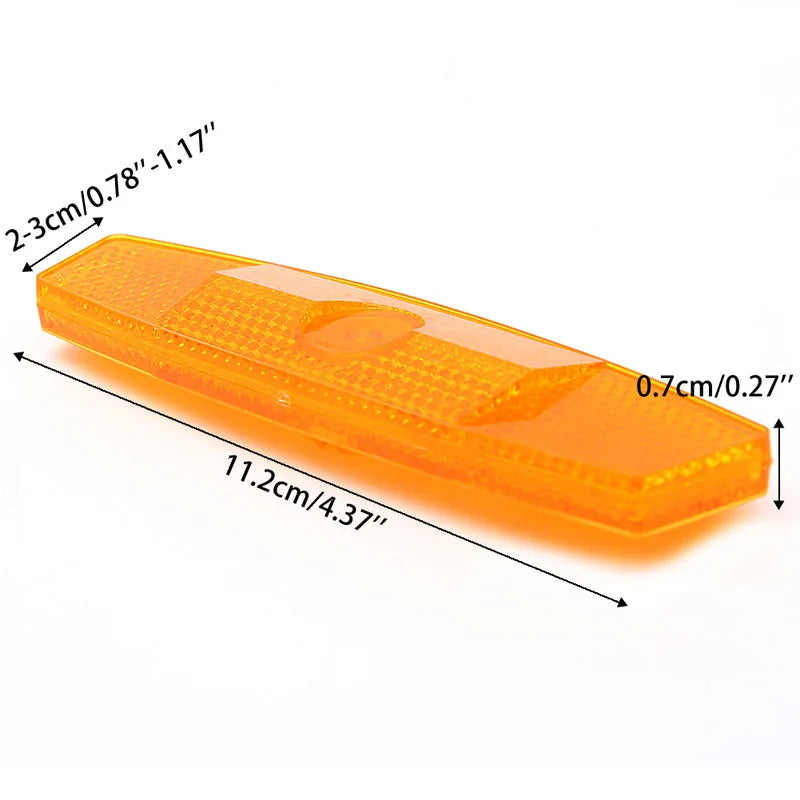 TOOPRE High-Reflectivity Spoke Mount Bicycle Warning Light – No Battery Required, Easy Clip-On Safety Accessories