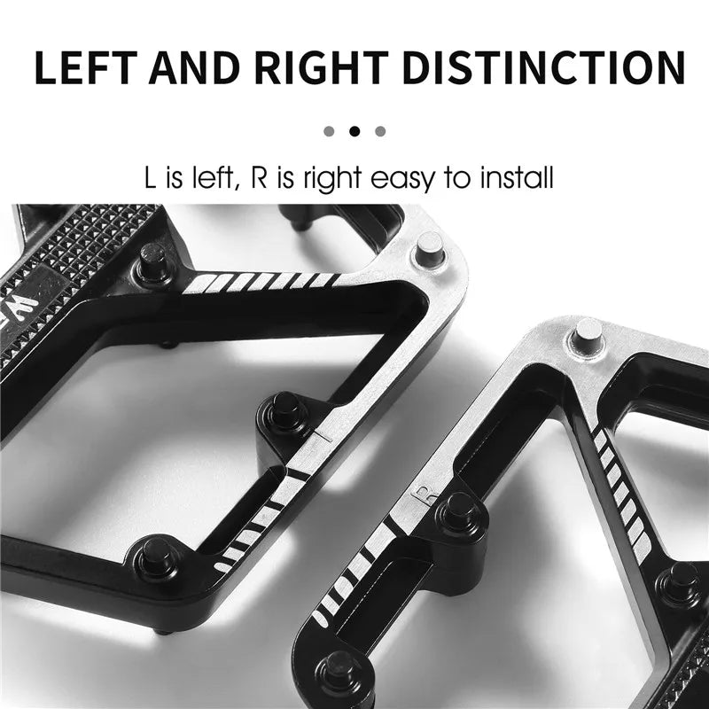 WEST BIKING MTB & Road Bike Pedals – Sealed DU Bearings, Anti-Slip & Durable Aluminum Alloy Construction