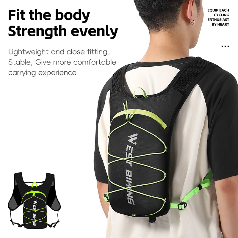 WEST BIKING Ultralight Cycling Backpack – 7L Hydration Bag for Outdoor Activities