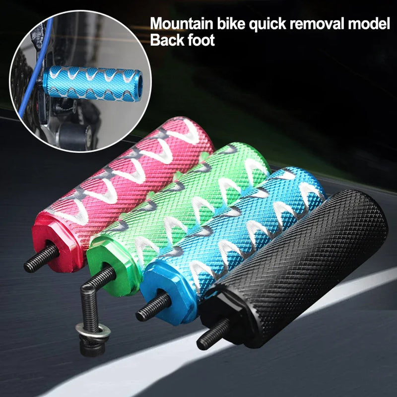 Bike Pedals Axle Foot Rest Pegs – Aluminum Alloy Foot Pegs for BMX, MTB & Folding Bikes