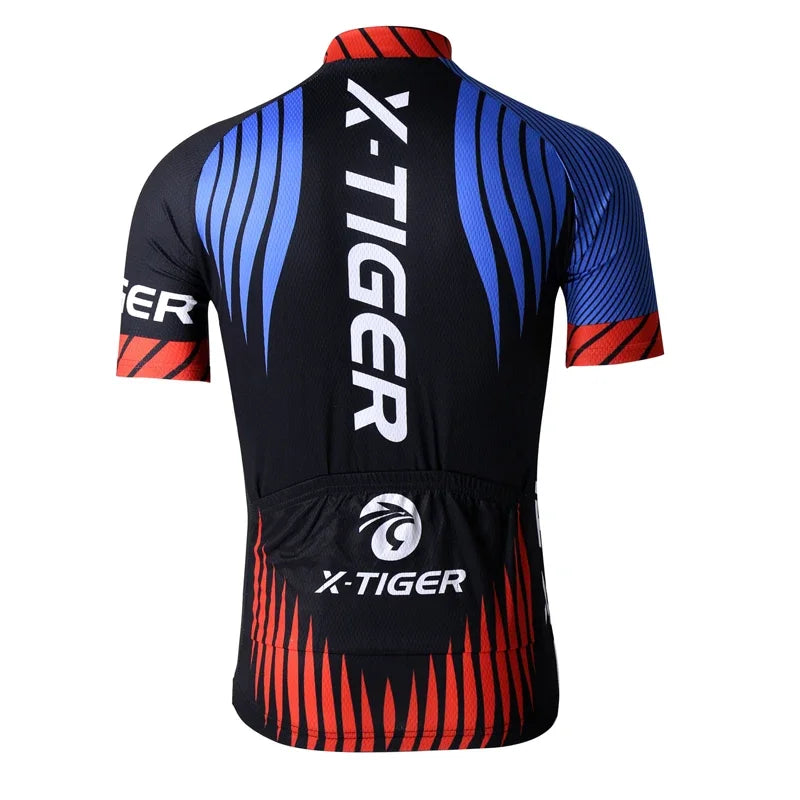 X-TIGER Men's Cycling Jersey – Quick-Dry & Breathable MTB Bicycle Clothing