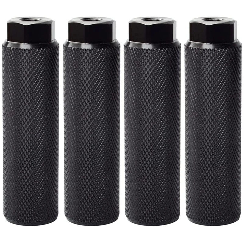 4Pcs Bike Pegs – Aluminum Alloy Anti-Skid BMX Pegs for MTB & Stunt Cycling (3/8 Inch Axles)