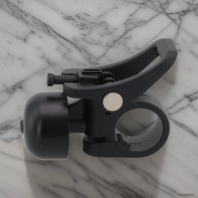 MEROCA Black Stainless Steel Electric Scooter Bell – Lightweight, Loud Alarm for Xiaomi 1S/PRO & M365
