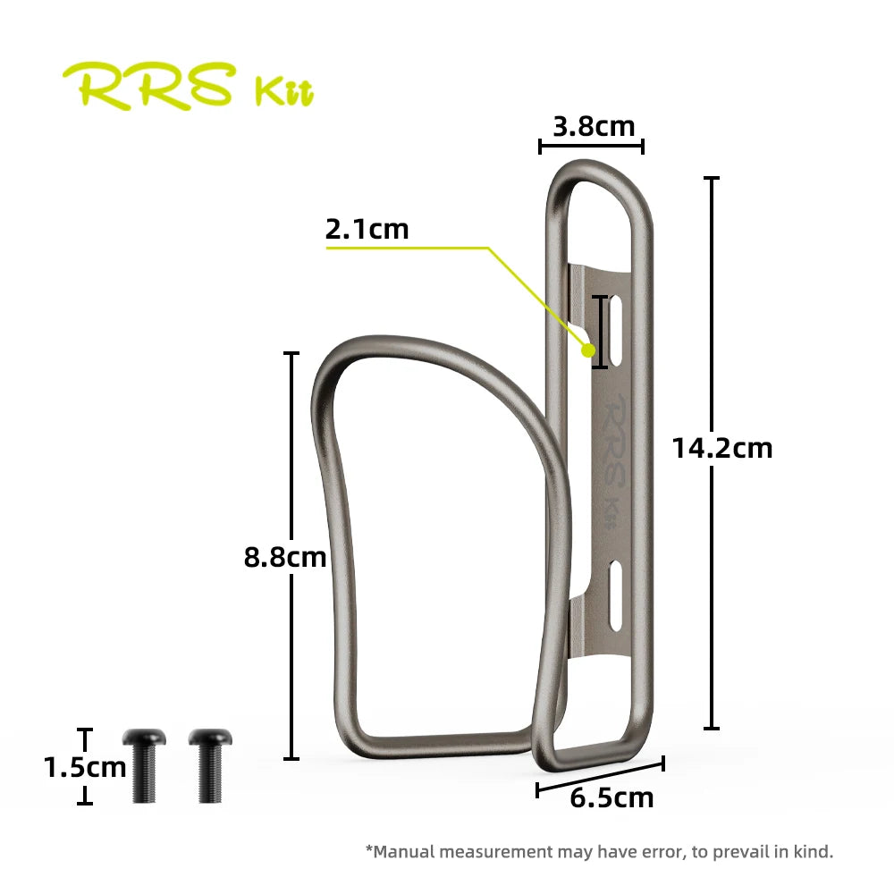 RRSkit Titanium Alloy Water Bottle Cage – Lightweight & Anti-Rust
