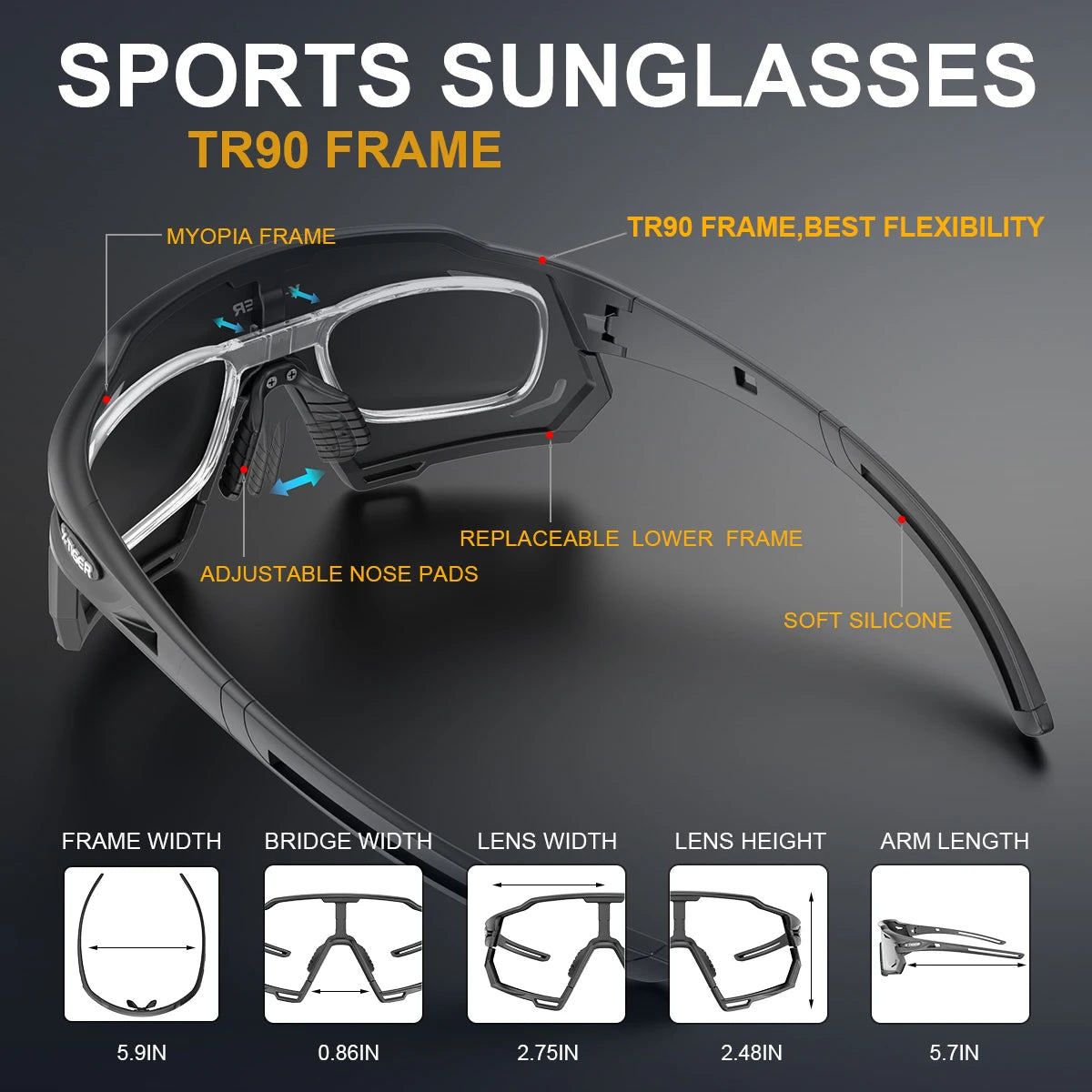 X-TIGER Cycling Sunglasses – UV400 Polarized Protection for Ultimate Performance