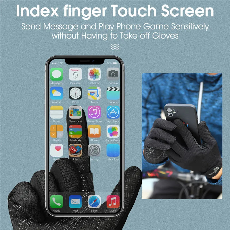 WEST BIKING Anti-Slip Cycling Gloves – Breathable, Touchscreen-Compatible Sports Gloves for MTB & Road Cycling