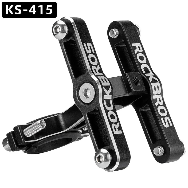 ROCKBROS Aluminum Alloy Bottle Holder Adapter – Single & Double Mount for MTB & Road Bikes