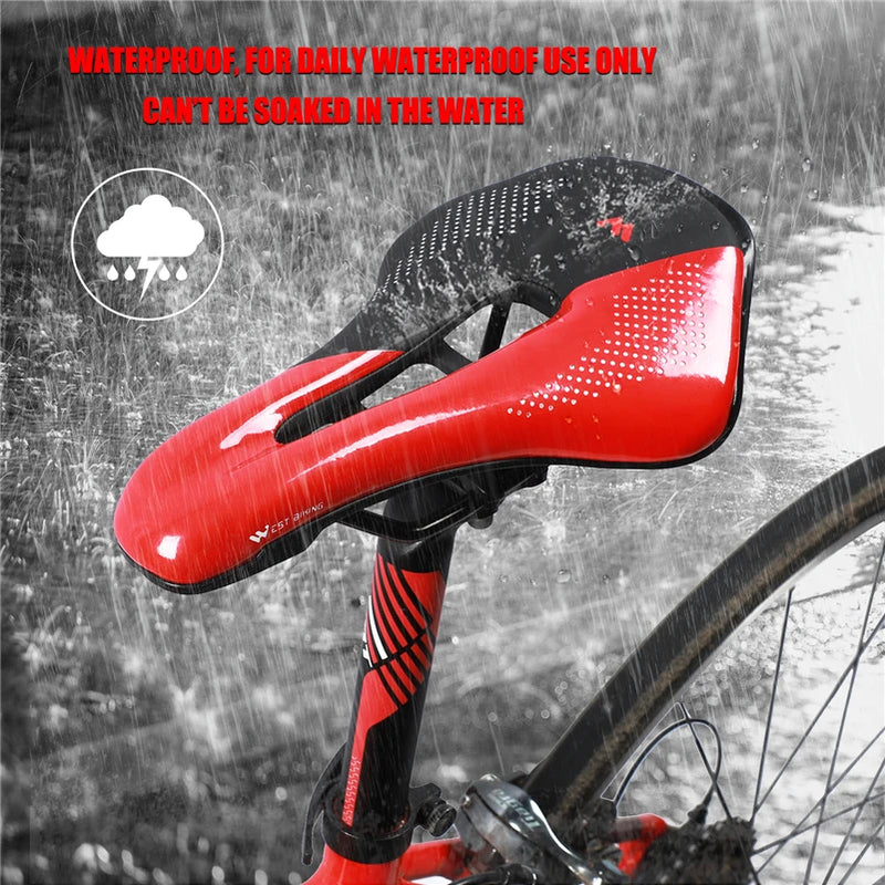 WEST BIKING Ultralight Shockproof Bicycle Saddle – Breathable MTB & Road Bike Seat Cushion